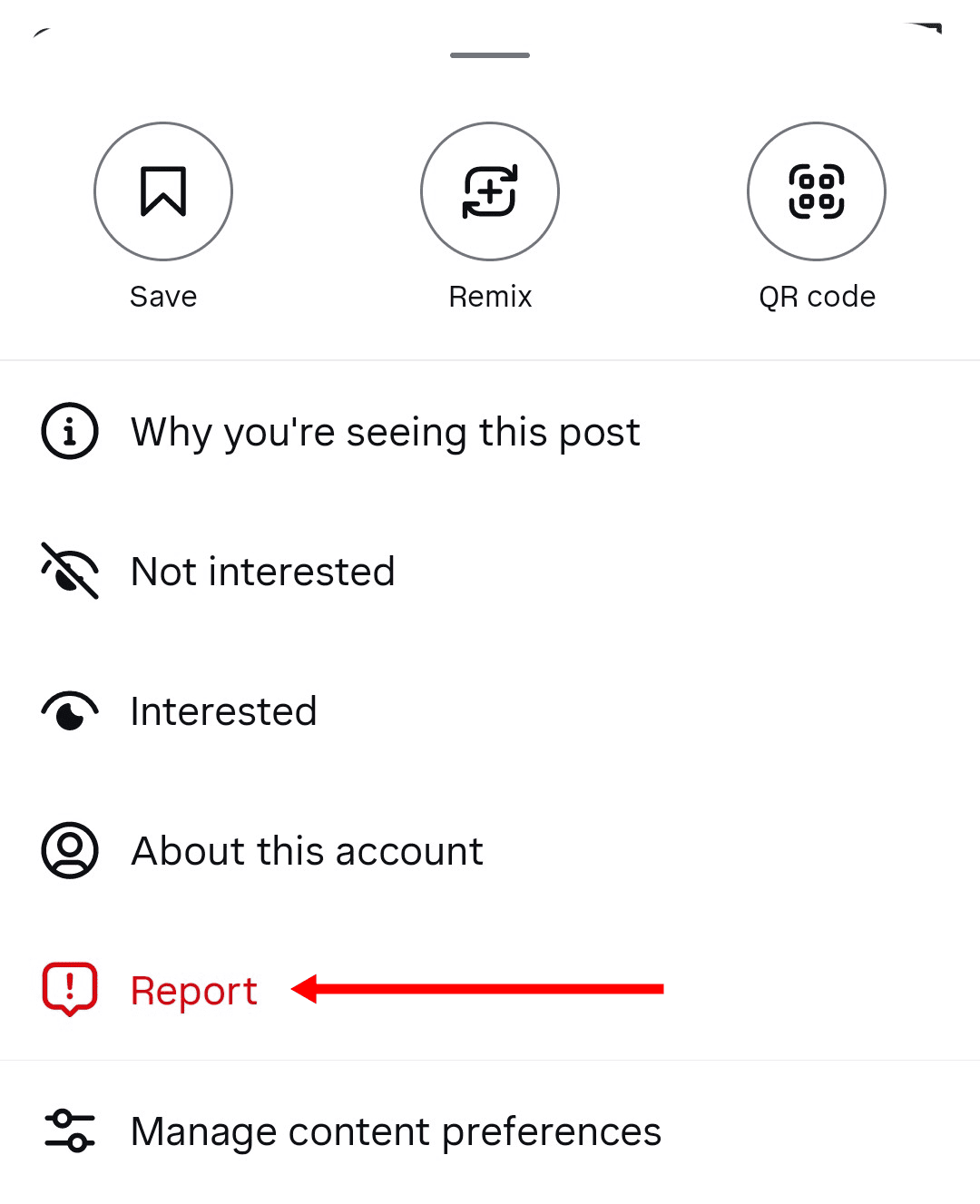 how to ban instagram account step 1