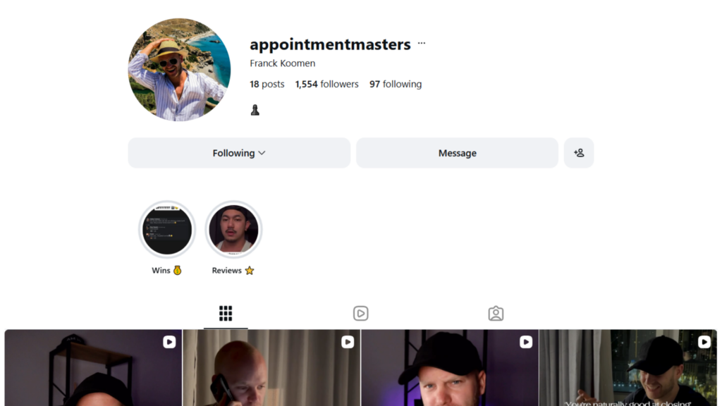 Franck Kooman Instagram account recovery case study