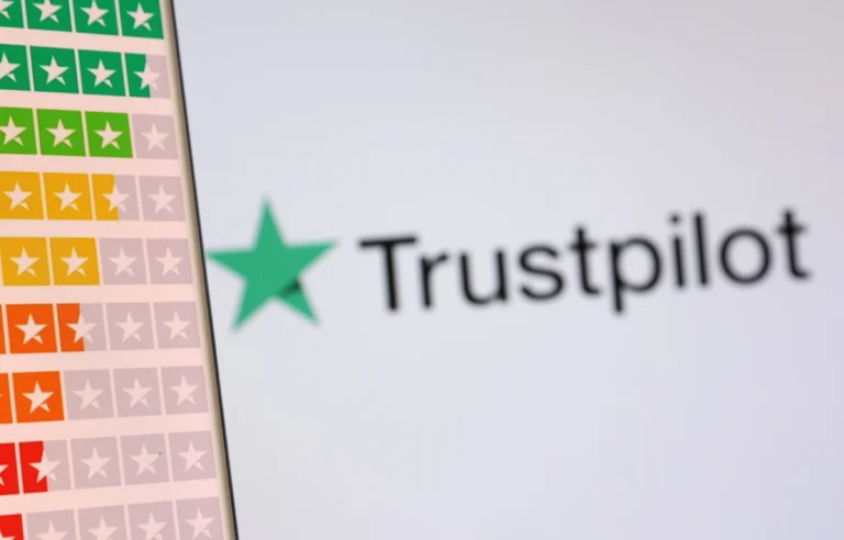 Trustpilot business page and review profile