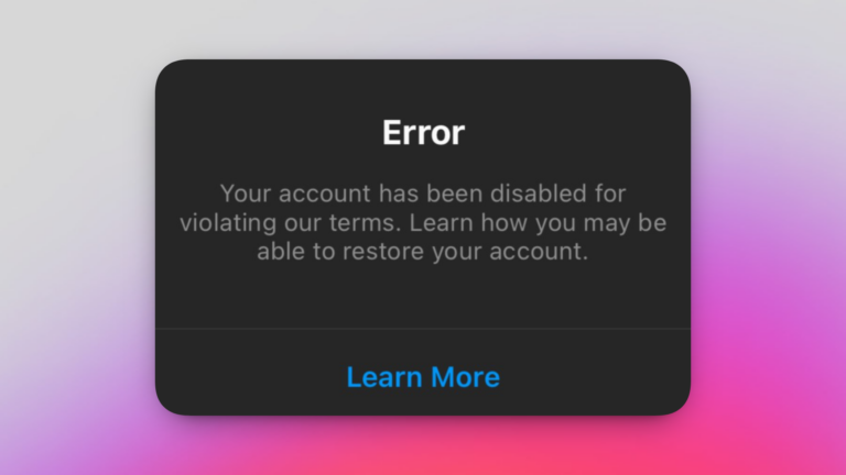 How to recover a disabled Instagram account