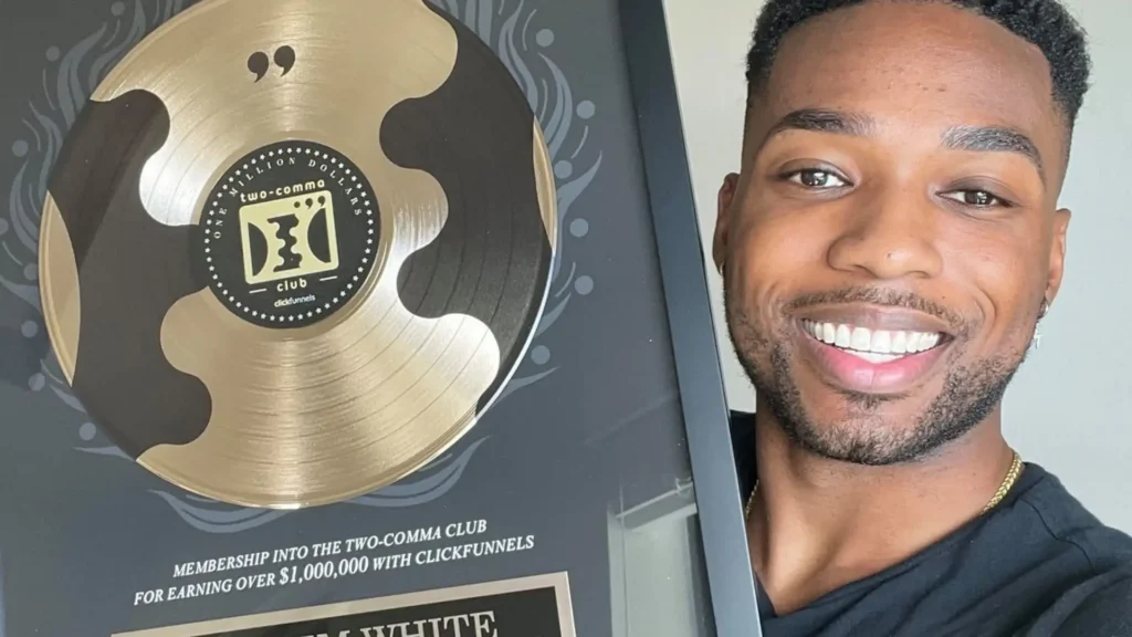 Entrepreneur holding a business achievement award, online reputation case study